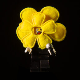 flower mask lego figure
